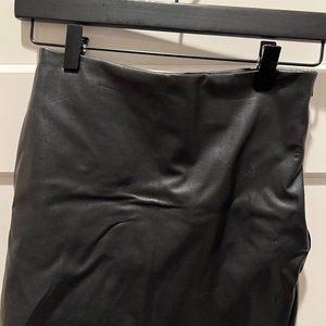 Black Leather Mini Skirt